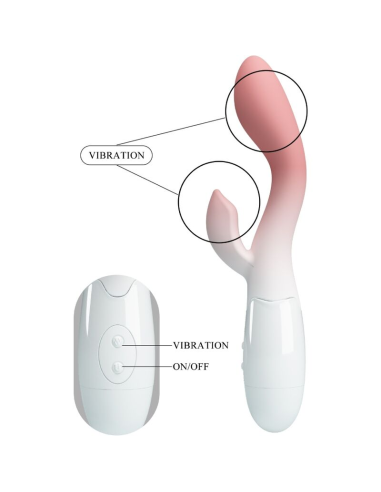 PRETTY LOVE - BRIGHTY VIBRADOR PUNTO G ESTIMULADOR CLÍTORIS 30 VIBRACIONES ROSA