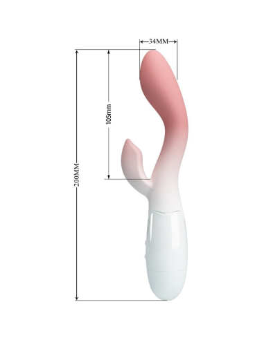 PRETTY LOVE - BRIGHTY VIBRADOR PUNTO G ESTIMULADOR CLÍTORIS 30 VIBRACIONES ROSA