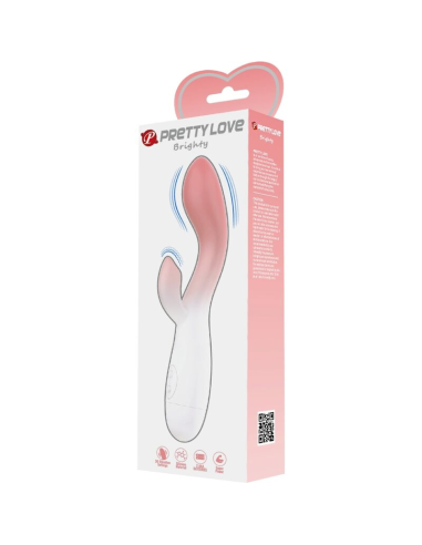 PRETTY LOVE - BRIGHTY VIBRADOR PUNTO G ESTIMULADOR CLÍTORIS 30 VIBRACIONES ROSA