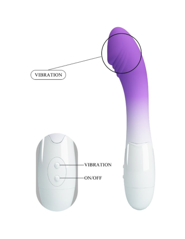 PRETTY LOVE - ELEMENTAL VIBRADOR PUNTO G 30 VIBRACIONES MORADO