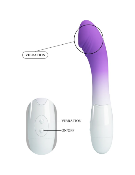 PRETTY LOVE - ELEMENTAL VIBRADOR PUNTO G 30 VIBRACIONES MORADO
