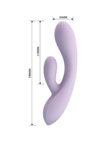 PRETTY LOVE - ROSOLYN VIBRADOR RABBIT 10 VIBRACIONES MORADO