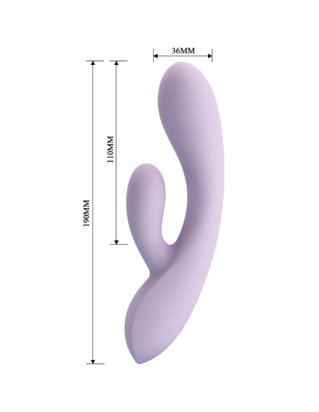 PRETTY LOVE - ROSOLYN VIBRADOR RABBIT 10 VIBRACIONES MORADO