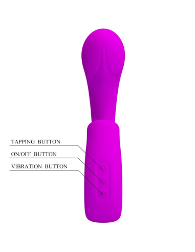 PRETTY LOVE - SIBEL VIBRADOR PUNTO G ESTIMULADOR CLÍTORIS 10 VIBRACIONES MORADO