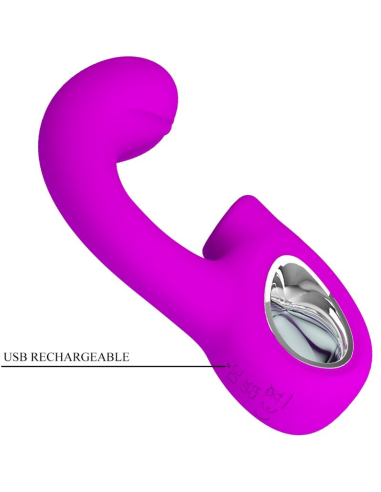 PRETTY LOVE - SIBEL VIBRADOR PUNTO G ESTIMULADOR CLÍTORIS 10 VIBRACIONES MORADO