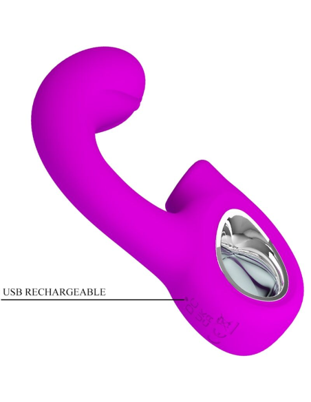 PRETTY LOVE - SIBEL VIBRADOR PUNTO G ESTIMULADOR CLÍTORIS 10 VIBRACIONES MORADO