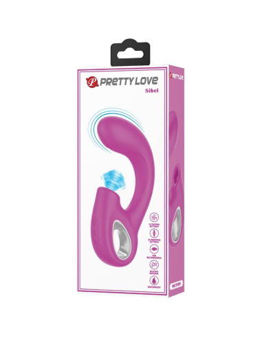 PRETTY LOVE - SIBEL VIBRADOR PUNTO G ESTIMULADOR CLÍTORIS 10 VIBRACIONES MORADO