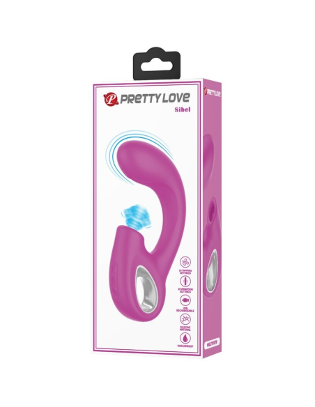 PRETTY LOVE - SIBEL VIBRADOR PUNTO G ESTIMULADOR CLÍTORIS 10 VIBRACIONES MORADO