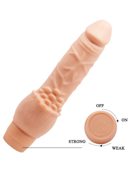 BAILE - BARBARA VIBRADOR REALÍSTICO 19.5 CM NATURAL