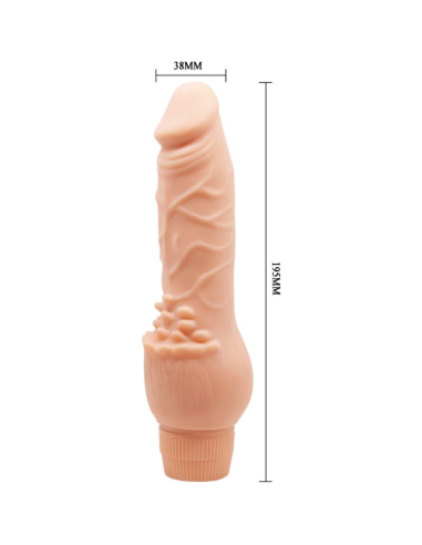 BAILE - BARBARA VIBRADOR REALÍSTICO 19.5 CM NATURAL