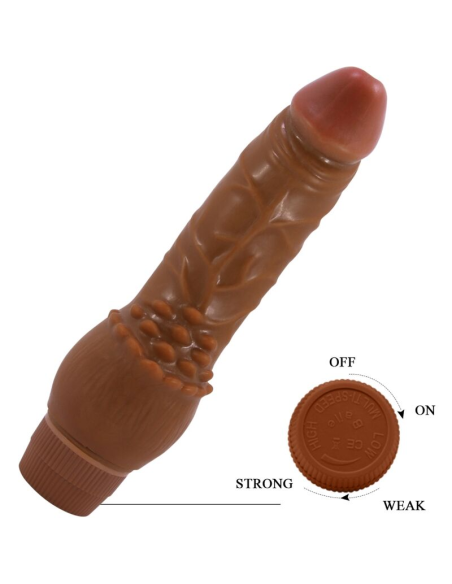 BAILE - BARBARA VIBRADOR REALÍSTICO 19.5 CM MULATO
