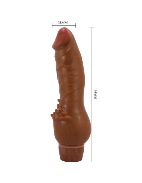 BAILE - BARBARA VIBRADOR REALÍSTICO 19.5 CM MULATO