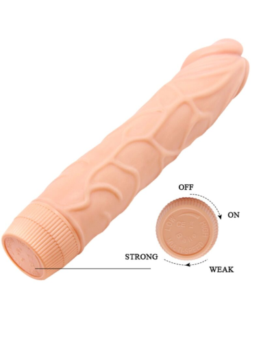 BAILE - BOB VIBRADOR REALÍSTICO 22.5 CM NATURAL