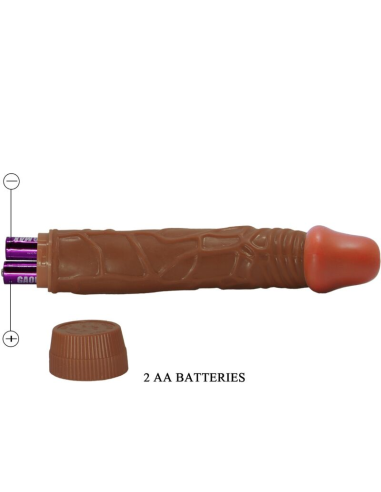 BAILE - BOB VIBRADOR REALÍSTICO 22.5 CM MULATO