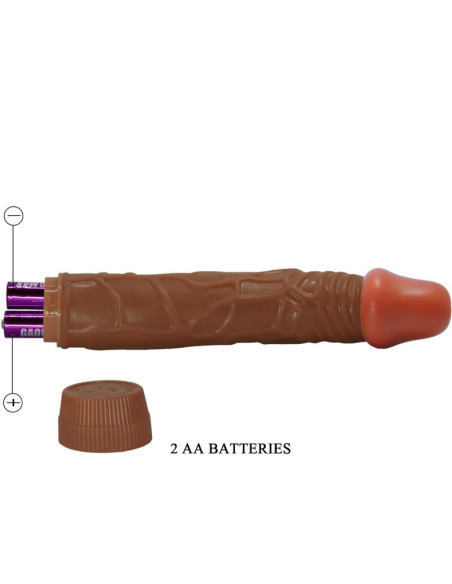BAILE - BOB VIBRADOR REALÍSTICO 22.5 CM MULATO