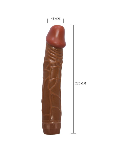 BAILE - BOB VIBRADOR REALÍSTICO 22.5 CM MULATO