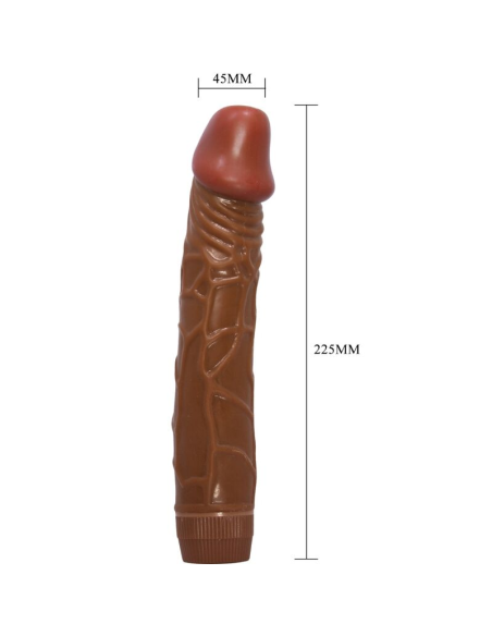 BAILE - BOB VIBRADOR REALÍSTICO 22.5 CM MULATO