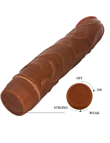 BAILE - BOB VIBRADOR REALÍSTICO 22.5 CM MULATO