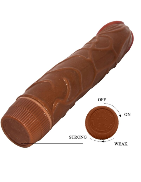 BAILE - BOB VIBRADOR REALÍSTICO 22.5 CM MULATO