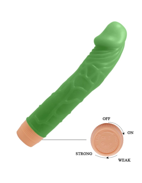 BAILE - BILL VIBRADOR REALÍSTICO 22.5 CM VERDE