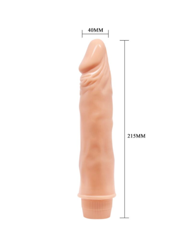 BAILE - DWARF VIBRADOR REALÍSTICO 21 CM NATURAL