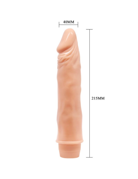 BAILE - DWARF VIBRADOR REALÍSTICO 21 CM NATURAL