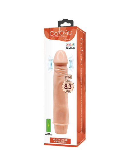 BAILE - DWARF VIBRADOR REALÍSTICO 21 CM NATURAL
