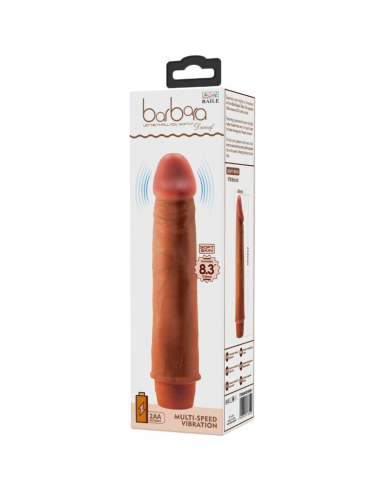 BAILE - DWARF VIBRADOR REALÍSTICO 21 CM MULATO