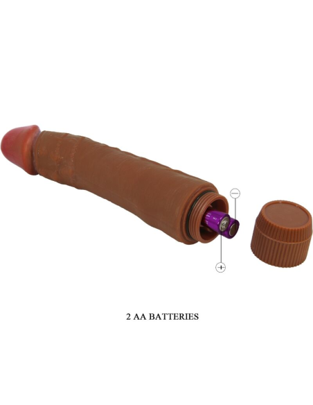 BAILE - DYBBUK VIBRADOR REALÍSTICO 24 CM MULATO