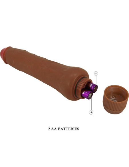 BAILE - DRYAD VIBRADOR REALÍSTICO 25 CM MULATO