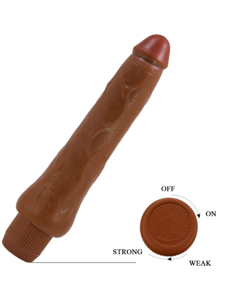 BAILE - DRYAD VIBRADOR REALÍSTICO 25 CM MULATO