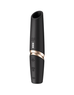 SATISFYER - PERFECT KISS ESTIMULADOR CLÍTORIS POR ONDAS NEGRO - DORADO