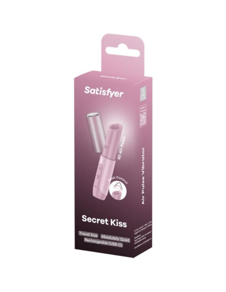 SATISFYER - SECRET KISS ESTIMULADOR CLÍTORIS POR ONDAS ROSA