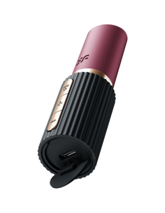 SATISFYER - PRO 2 KISS ESTIMULADOR CLÍTORIS POR ONDAS GRANATE - NEGRO