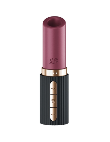 SATISFYER - PRO 2 KISS ESTIMULADOR CLÍTORIS POR ONDAS GRANATE - NEGRO