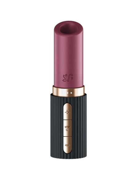 SATISFYER - PRO 2 KISS ESTIMULADOR CLÍTORIS POR ONDAS GRANATE - NEGRO