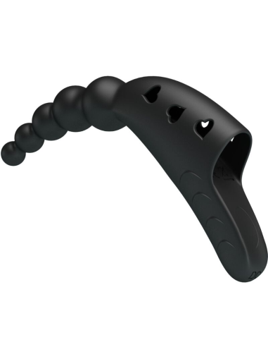 PRETTY LOVE - JORDIN VIBRADOR DE DEDO 10 VIBRACIONES NEGRO