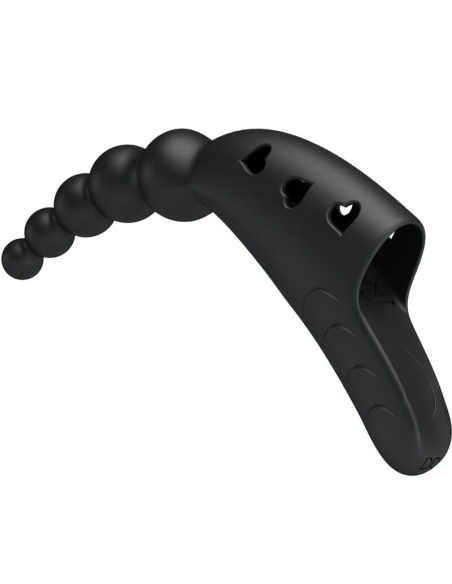 PRETTY LOVE - JORDIN VIBRADOR DE DEDO 10 VIBRACIONES NEGRO