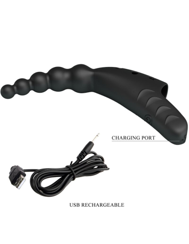 PRETTY LOVE - JORDIN VIBRADOR DE DEDO 10 VIBRACIONES NEGRO