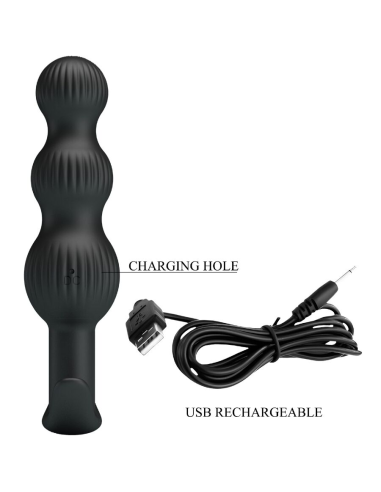 PRETTY LOVE - SIDNEY VIBRADOR ANAL 10 VIBRACIONES NEGRO