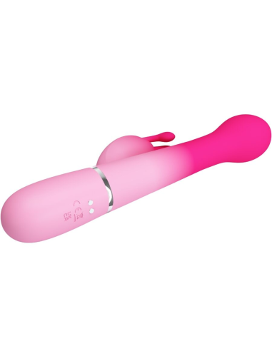 PRETTY LOVE - DEJON VIBRADOR RABBIT 3 EN 1 MULTIFUNCIÓN ROSA
