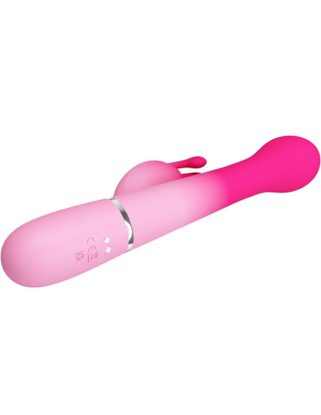 PRETTY LOVE - DEJON VIBRADOR RABBIT 3 EN 1 MULTIFUNCIÓN ROSA