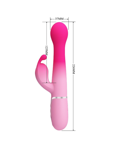 PRETTY LOVE - DEJON VIBRADOR RABBIT 3 EN 1 MULTIFUNCIÓN ROSA