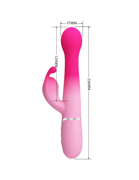 PRETTY LOVE - DEJON VIBRADOR RABBIT 3 EN 1 MULTIFUNCIÓN ROSA