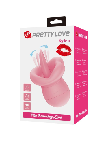 PRETTY LOVE - KYLEE LENGUA ESTIMULADORA CLÍTORIS 10 VIBRACIONES ROSA NUDE