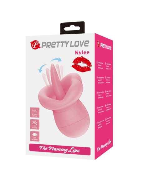 PRETTY LOVE - KYLEE LENGUA ESTIMULADORA CLÍTORIS 10 VIBRACIONES ROSA NUDE