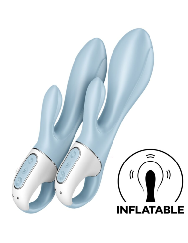 SATISFYER - AIR PUMP BUNNY 1 VIBRADOR INFLABLE RABBIT AZUL