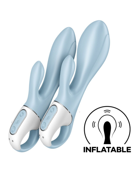 SATISFYER - AIR PUMP BUNNY 1 VIBRADOR INFLABLE RABBIT AZUL