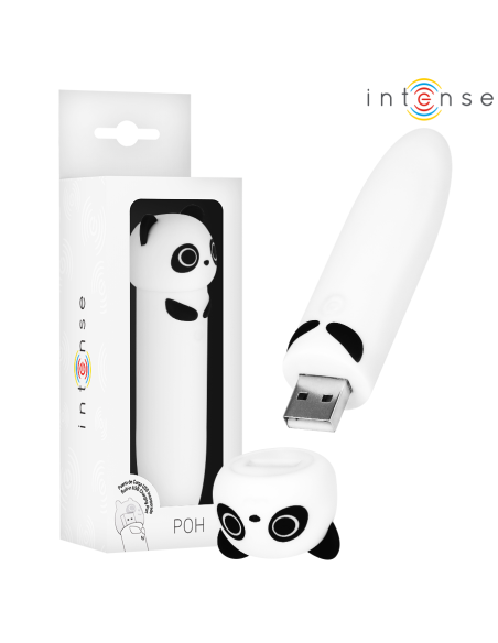 INTENSE - POH BALA VIBRADORA PANDA RECARGABLE USB 10 X 2.2 CM