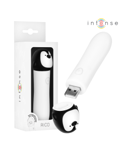 INTENSE - RICO BALA VIBRADORA PINGÜINO RECARGABLE USB 10 X 2.2 CM